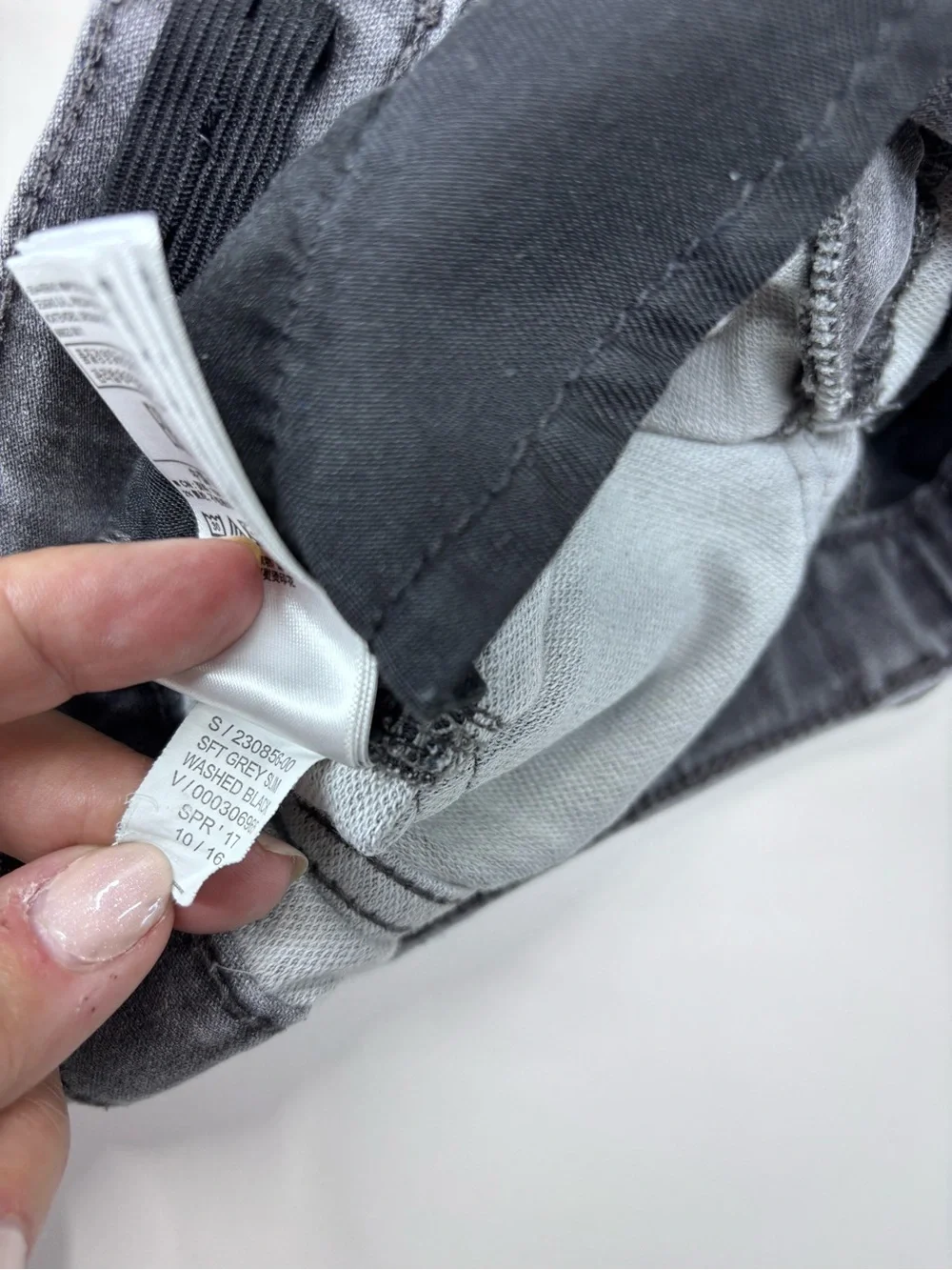 GAP Baby Gap 2 yrs SLIM FIT Grey Toddler Distressed Jeans Adjustable Waistband